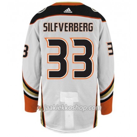 Miehille NHL Anaheim Ducks Pelipaita JACOB SILFVERBERG 33 Adidas Valkoinen Authentic